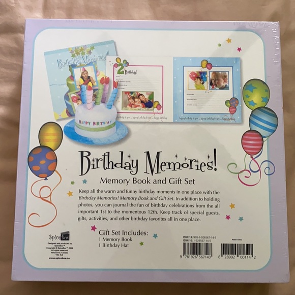 Birthday Memories - Book & Gift Set - Picture 2 of 3